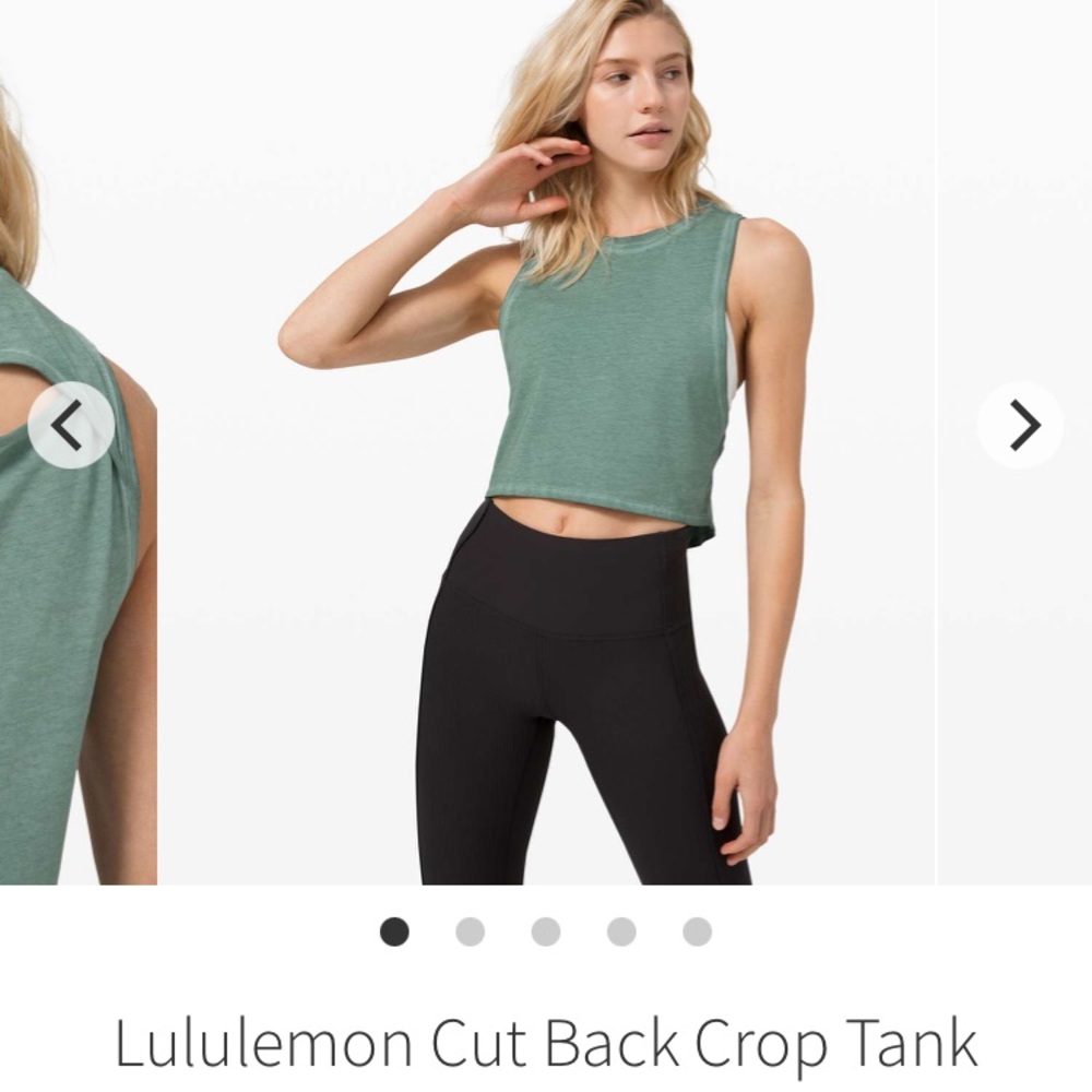 Lululemon Cut Back Crop Tank